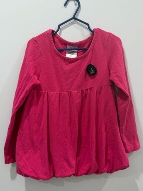 Stuff by Hilary Duff Bubble Hem Long Sleeve Top Girls Size 5